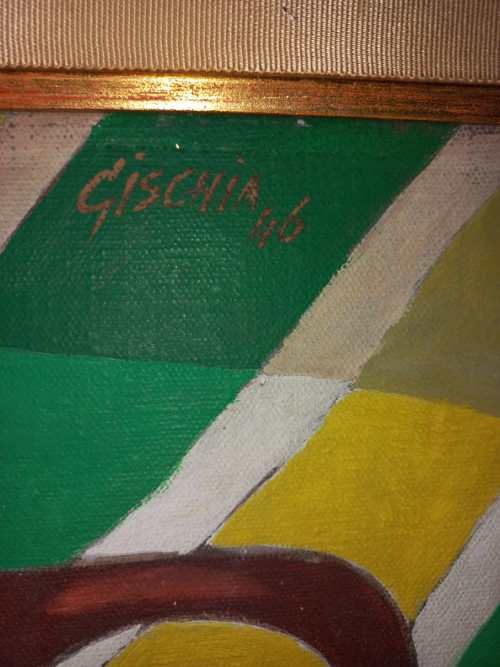 Gischia Léon "der blaue Kompottbehälter"