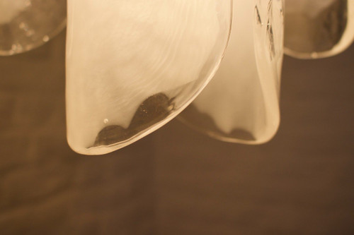 Ceiling Lamp In Brass And Murano Glass 1970’s