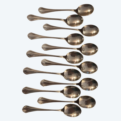 12 Christofle Printania ice cream spoons
