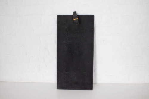 Jacques Adnet Style Leather Mirror.