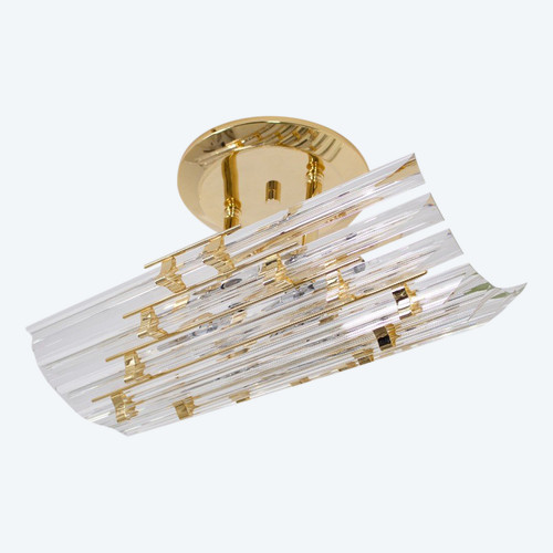 Venini Style Prism Ceiling Light