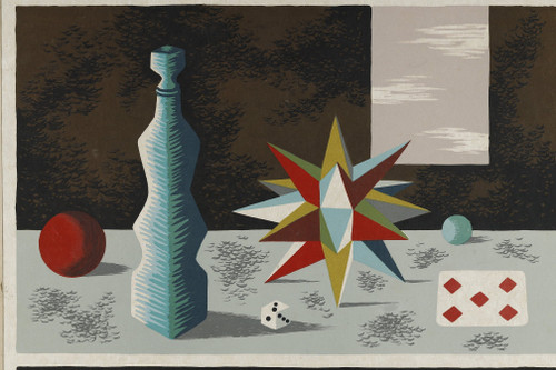 COLORED LITHOGRAPH BY JEAN PICART LE DOUX ON JAPANESE PAPER
