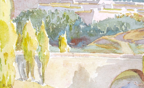 Henri Jacques Hippolyte PÉRIER d'HAUTERIVE, View of the Citadel of Mont-Louis in Cerdagne
