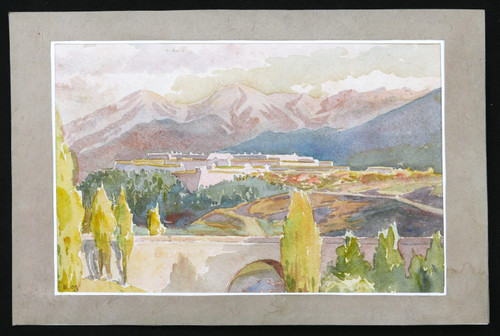 Henri Jacques Hippolyte PÉRIER d'HAUTERIVE, View of the Citadel of Mont-Louis in Cerdagne