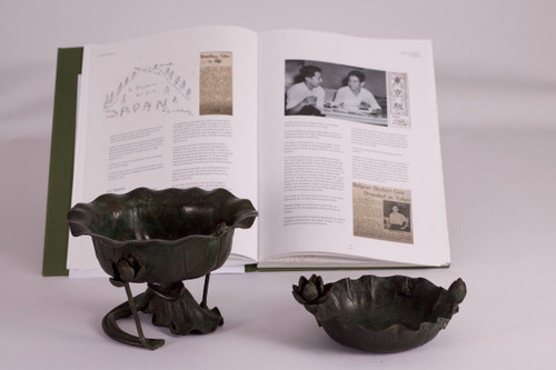 Bol Vide Poche Japonais En Lotus Ikebana à La Grenouille