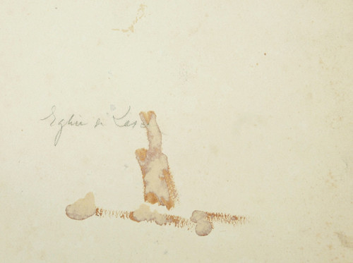 Henri Jacques Hippolyte PÉRIER d'HAUTERIVE, Die Fassade der Kirche Sainte-Foy in Morlaàs in der Region Béarn
