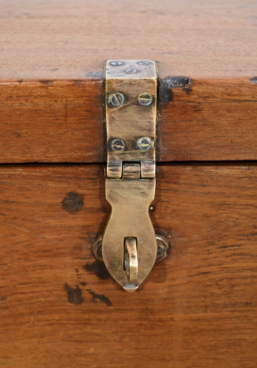 Piccolo baule o cassapanca da marina in teak - Fine XIX secolo
