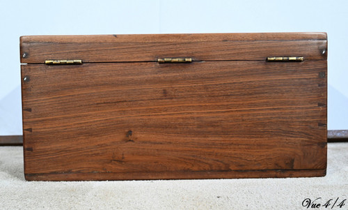 Piccolo baule o cassapanca da marina in teak - Fine XIX secolo