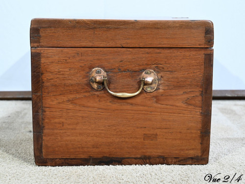 Piccolo baule o cassapanca da marina in teak - Fine XIX secolo