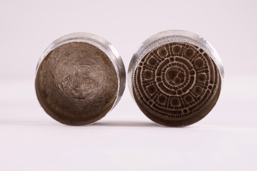 Grande scatola di betel birmano in argento