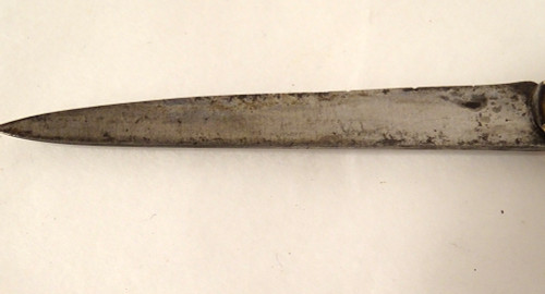 Couteau de Voyage Pliant écaille Or Massif Acier Seignot XVIIIè XIXème