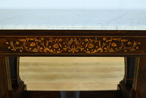Importante console in palissandro di Prestige, periodo Carlo X - Inizio XIX secolo