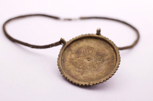 Amulette Pendentif Tibétain Tourmaline