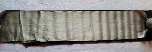 Silver metallic-effect ribbon, late 19th century
