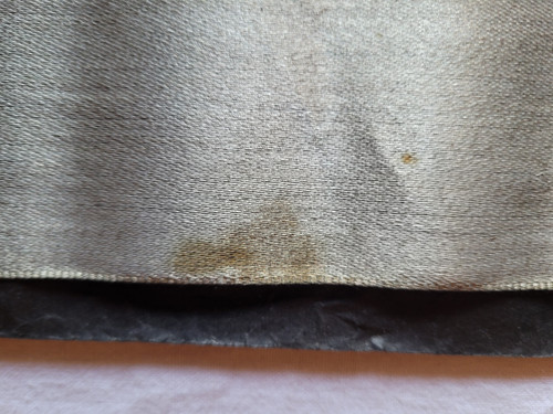 Silver metallic-effect ribbon, late 19th century