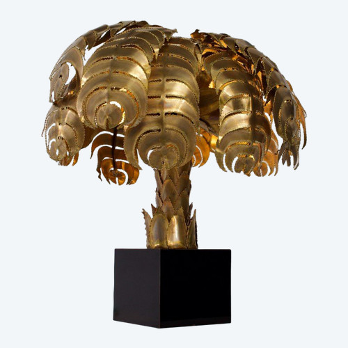 “Palm tree” lamp Maison Jansen.