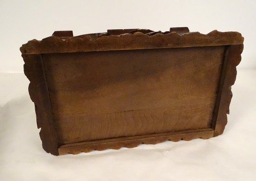 Box Cigar Cellar Carved Wood Black Forest Bird XIXth Century