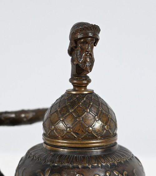 Encrier à l’Étrusque en Bronze par F. Barbedienne – 2ème partie XIXe