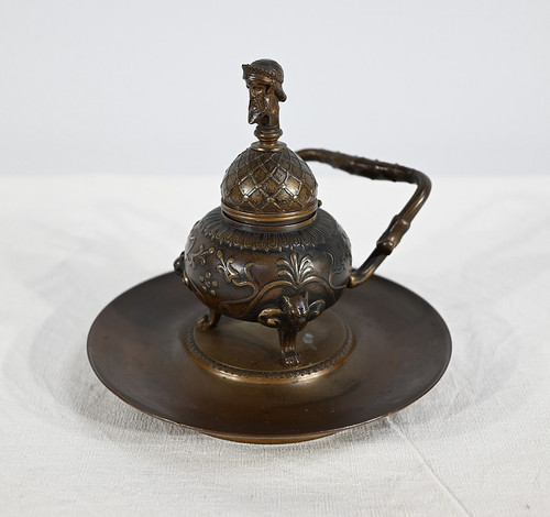 Encrier à l’Étrusque en Bronze par F. Barbedienne – 2ème partie XIXe