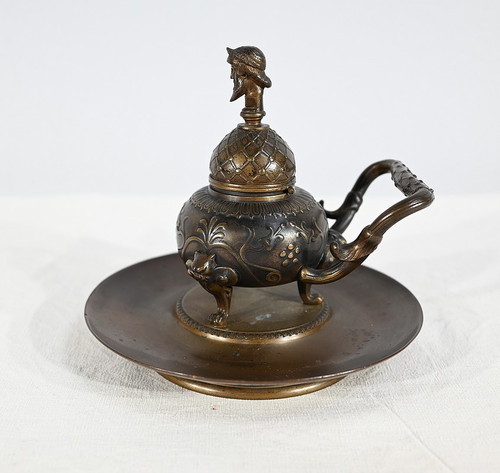 Encrier à l’Étrusque en Bronze par F. Barbedienne – 2ème partie XIXe
