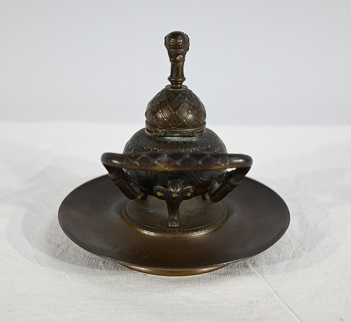 Encrier à l’Étrusque en Bronze par F. Barbedienne – 2ème partie XIXe