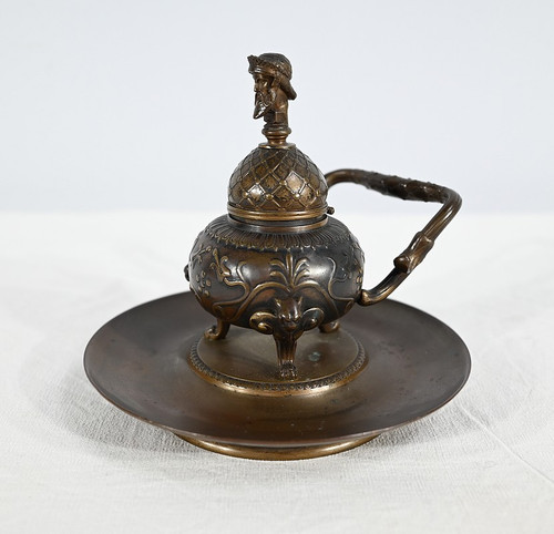 Encrier à l’Étrusque en Bronze par F. Barbedienne – 2ème partie XIXe