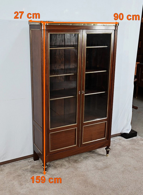 Kleiner Bücherschrank aus Mahagoni, Stil Louis XVI - 2. Hälfte 19.