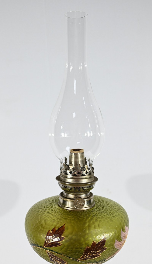 Important Oil Lamp, Art Nouveau - 1900
