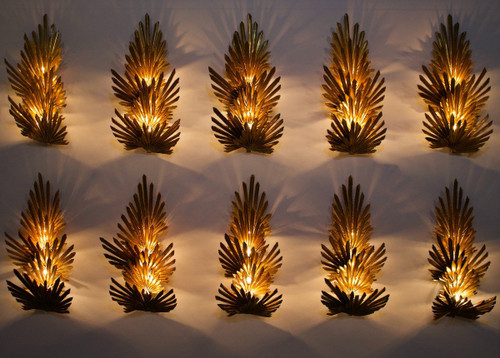 Lampade da parete “Palma” Maison Jansen