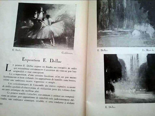 PEINTURE/ HUILE SUR TOILE " DANSEUSES DE FLAMENCO " DE ALBERT EMILE DELLUC "