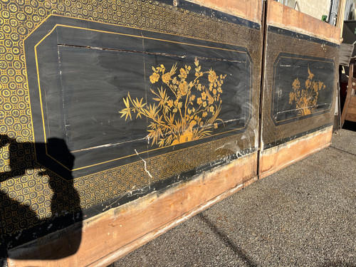 1800 walnut boiserie panels