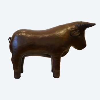 Dimitri OMERSA (1927-1985), repose-pied taureau