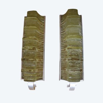 Atelier PERZEL, pair of modernist sconces