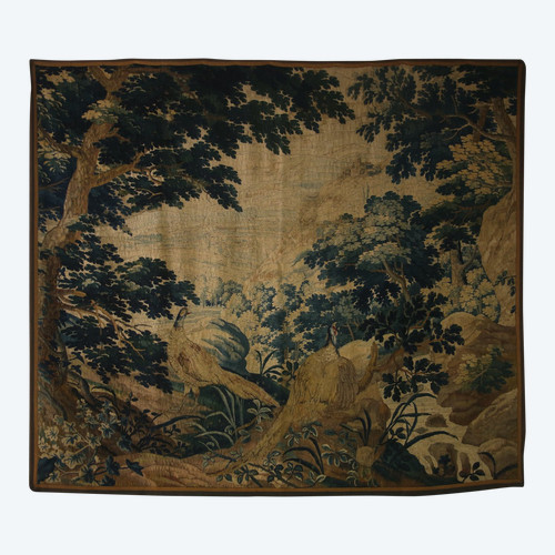 Oudenaarde tapestry, greenery with pheasants, 18th century.