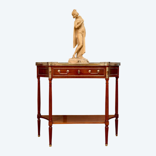 Consolle in mogano d'epoca Luigi XVI, 1780 circa