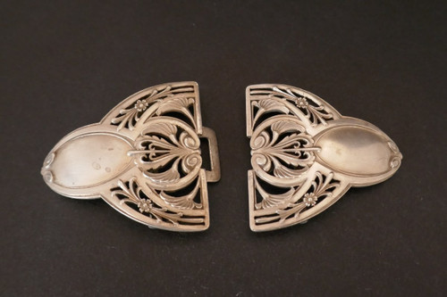 Gürtelschnalle aus Sterlingsilber.