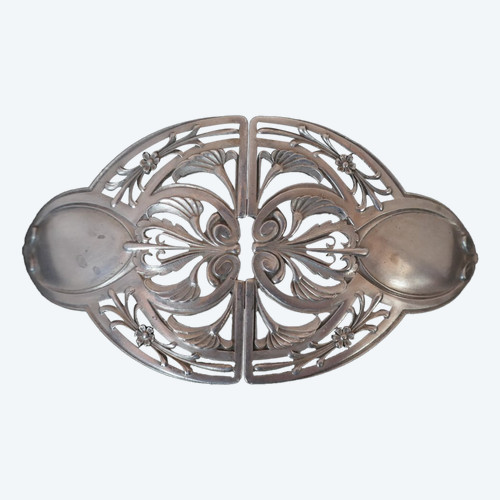 Gürtelschnalle aus Sterlingsilber.