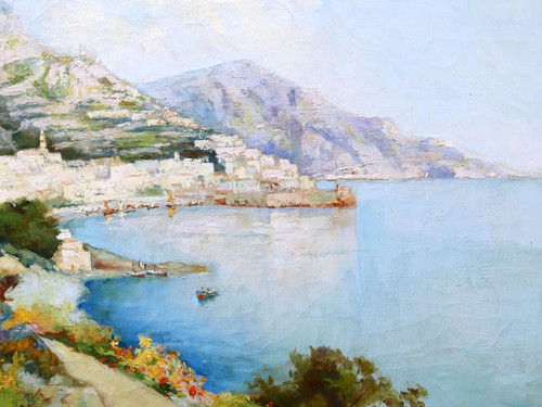 Luigi POGGIANTI, Landscape in Amalfi