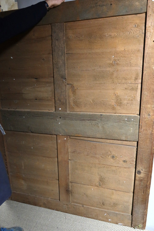 Grand miroir en bois doré fin XVIII début XIX
