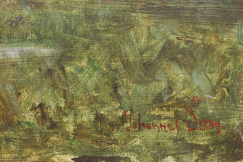 Jean-Antoine, dit Johannès SON, Paysage de l'Ain au crépuscule