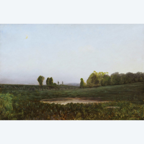 Jean-Antoine, dit Johannès SON, Paysage de l'Ain au crépuscule