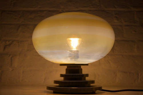 Lampe En Verre Soufflé Opalescent Doria.
