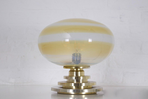 Lampe En Verre Soufflé Opalescent Doria.