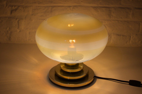 Lampe En Verre Soufflé Opalescent Doria.