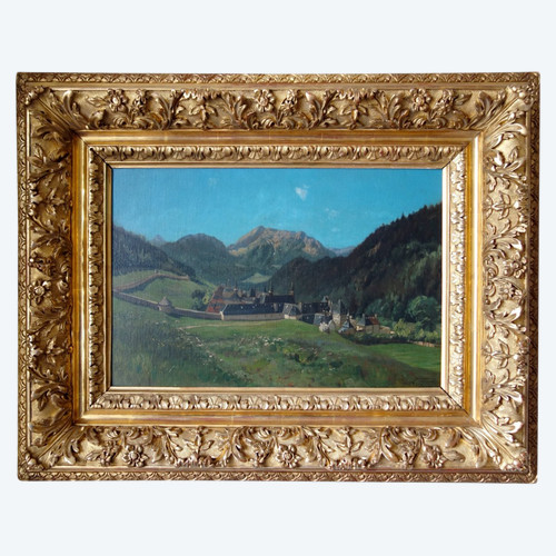 Ernest-Victor Hareux – Das Kloster La Grande Charteuse – Dauphinoise-Schule aus dem 19. Jahrhundert