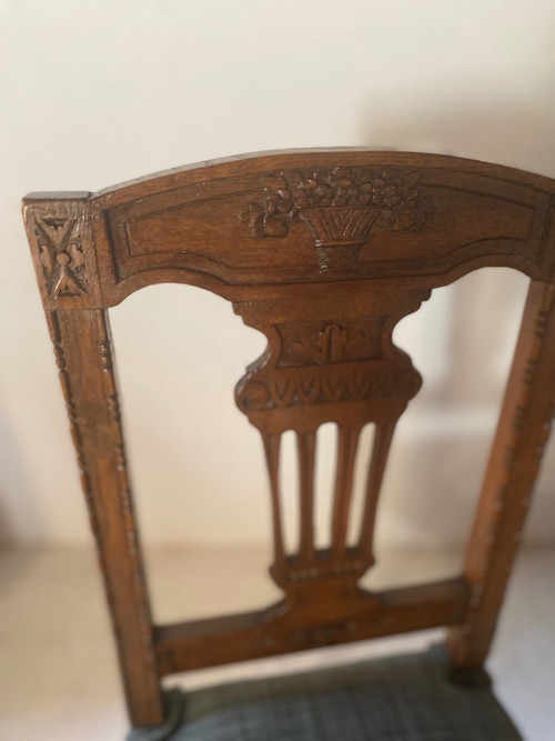 Ensemble 6 Chaises Directoire 19e ( prix spécial actuellement sur simple demande)