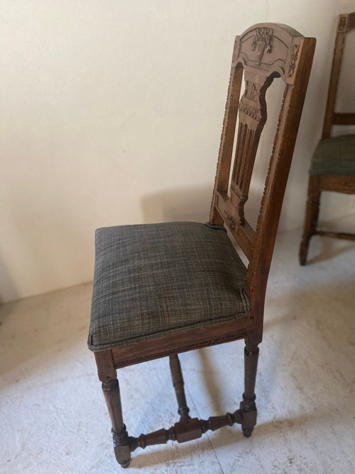 Ensemble 6 Chaises Directoire 19e ( prix spécial actuellement sur simple demande)