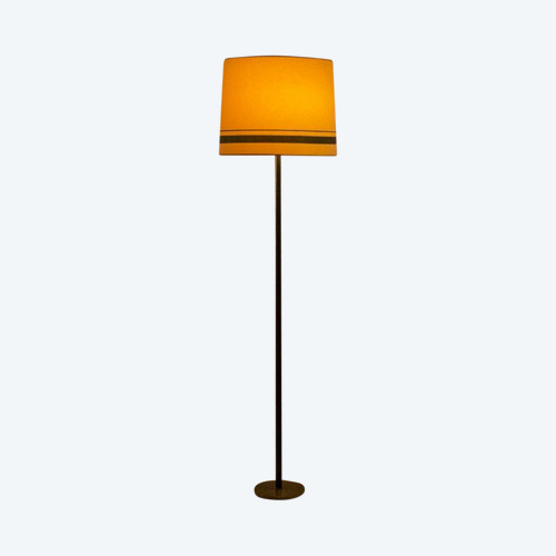Leather Covered Floor Lamp, K & L Belysning Sweden.