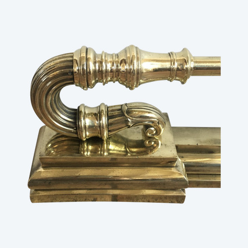 Barra frontale per camino in bronzo