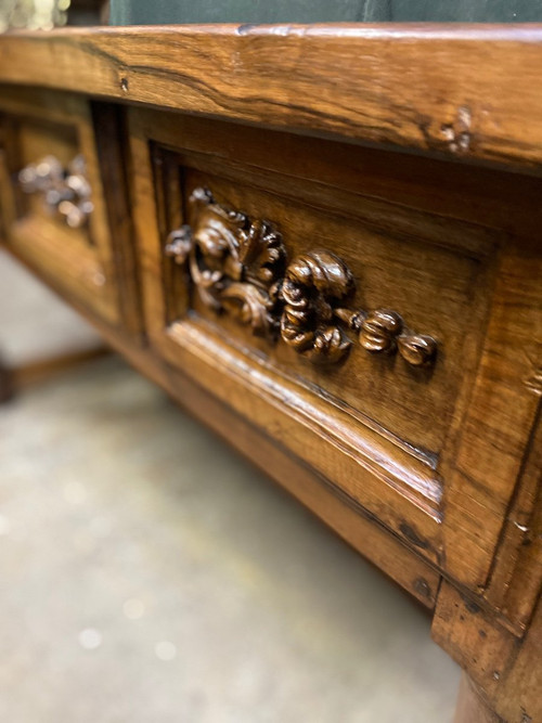 Louis XIV Spanish Desk Table 18th In Walnut